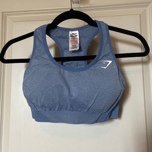 Blue gymshark bra